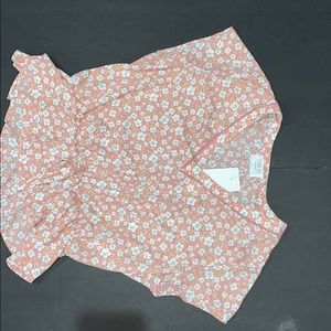 Light pink flowered blouse